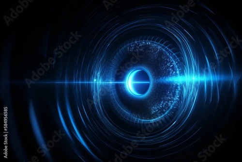 Blue and black whirling background