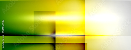 Light and shadow squares and lines abstract background