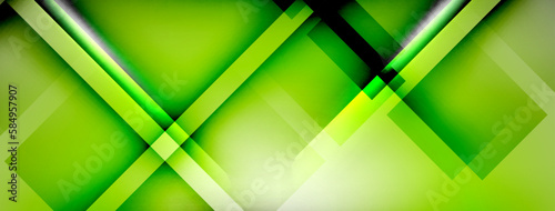 Light and shadow squares and lines abstract background