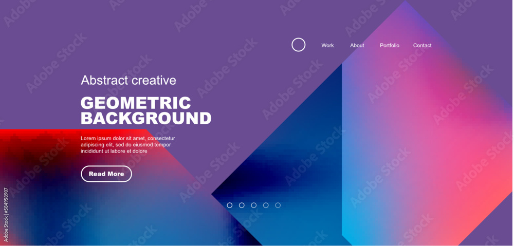 Fluid gradient geometric triangles, abstract landing page background. Minimal shapes composition for wallpaper, banner, background, leaflet, catalog, cover, flyer Fluid gradient geometric triangles, abstract landing page background. Minimal shapes composition for wallpaper, banner, background, leaflet, catalog, cover, flyer