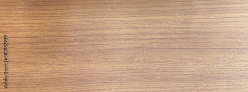 Wood texture banner, brown wood grain abstract background for design with copy space.