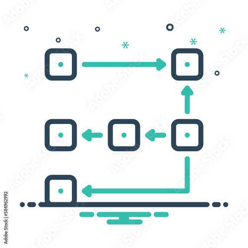 Mix icon for arrange