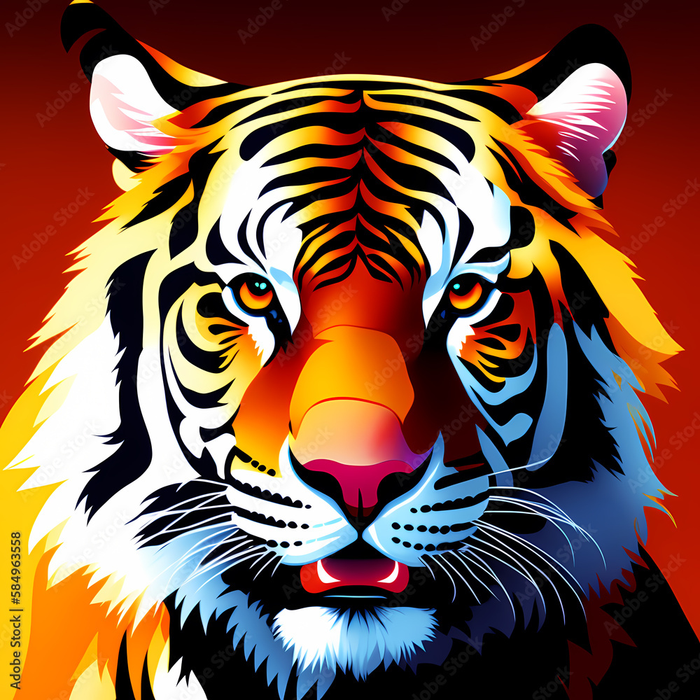 Tiger Mascot Illustration Tiger Mascot Illustration