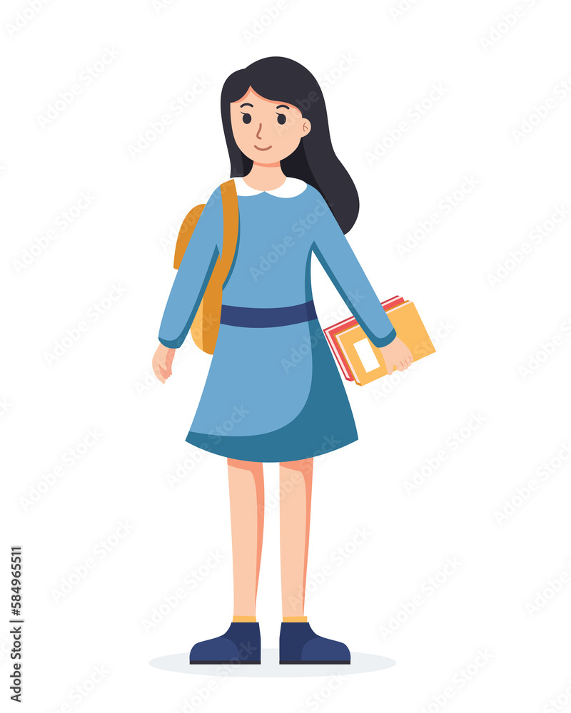character student. Back to school , university concept character student. Back to school , university concept