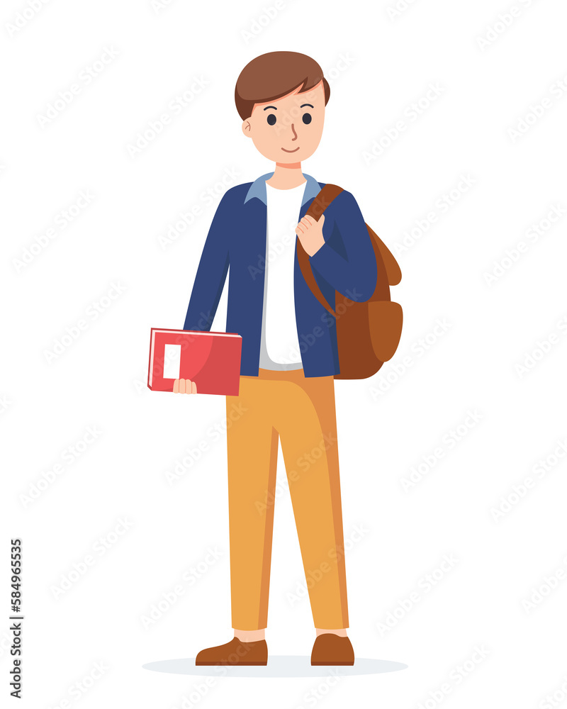 character student. Back to school , university concept character student. Back to school , university concept