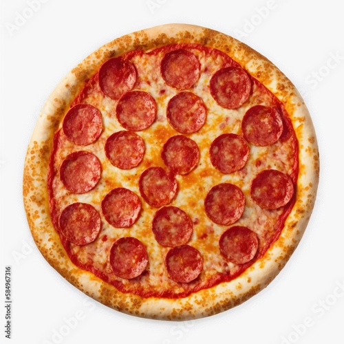 pizza isolated on white background, pizza with pepperoni isolated on white color background