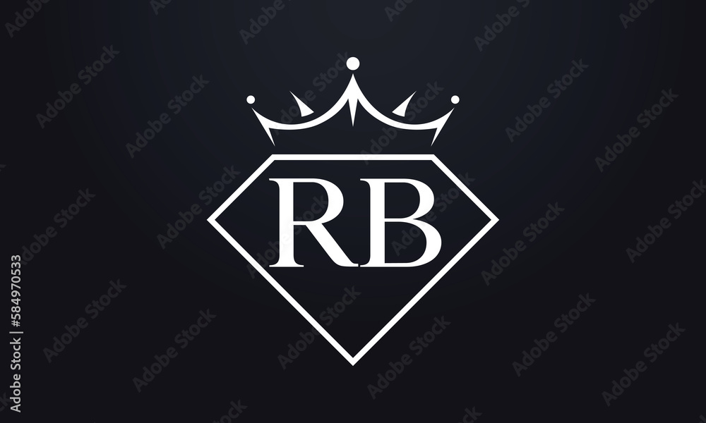 Diamond crown vector. Luxury queen logo for jewelry vector with letters Diamond crown vector. Luxury queen logo for jewelry vector with letters