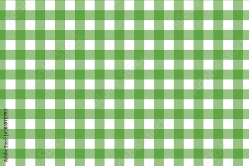 Checked plaids in green