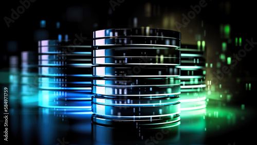 Obraz na płótnie Realistic Idea of SQL Databases