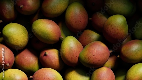 Closeup of the raw Mangos photo