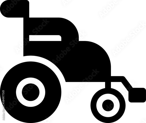A wheelchair icon represents mobility and accessibility for people with disabilities, including those with physical impairments and injuries