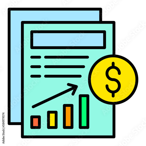 Profits Filled Line Icon