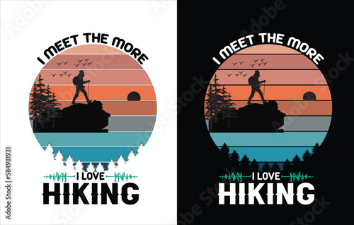 Hiking t shirt design for adventure lover, Hiking and Mountain T-shirt Design