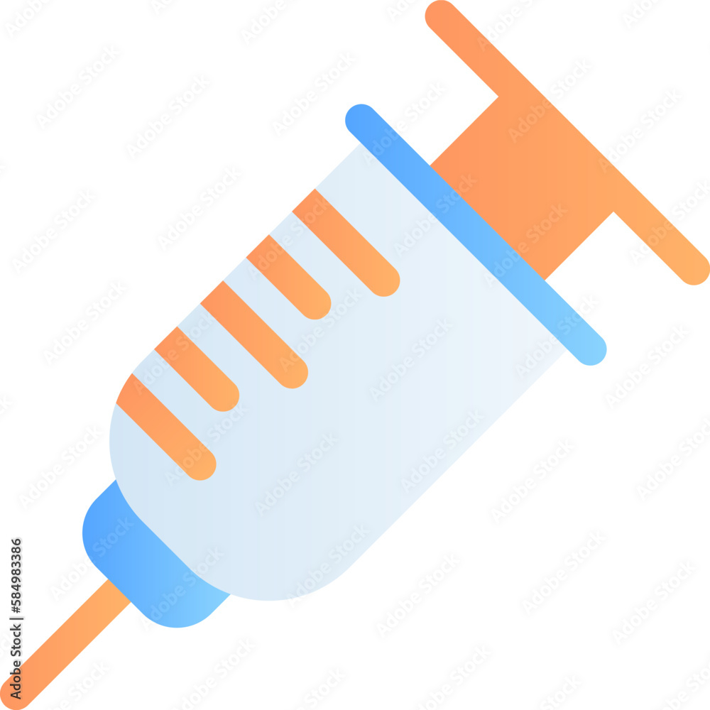 Injection icon represents a needle or syringe that is used to administer medication or a vaccine to a patient Injection icon represents a needle or syringe that is used to administer medication or a vaccine to a patient