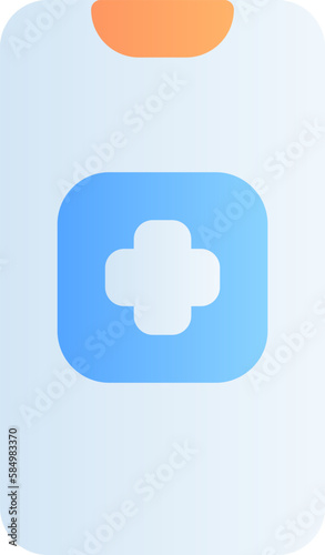 Medical App icon represents mobile or web-based applications that provide medical information, symptom tracking, and appointment scheduling
