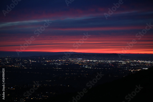 San Diego at dusk from Cowles Mountain