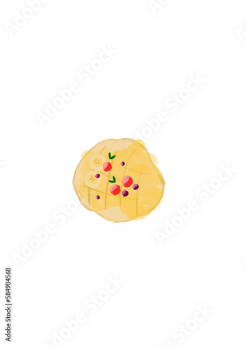 cookies on a white background