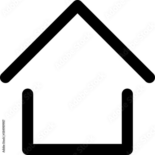 home simple icon illustration in line style and used for user interface, web, software and many more