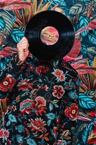 man with a disc in his head