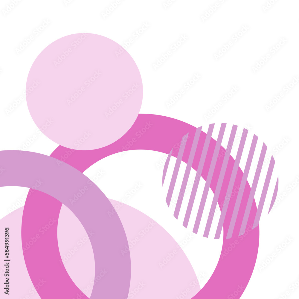 Fototapeta premium Flat Circle Corner
