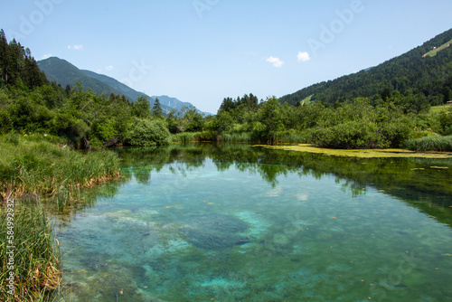 Mountain wetlands at Zelence Nature Reserve in northwestern Slovenia
