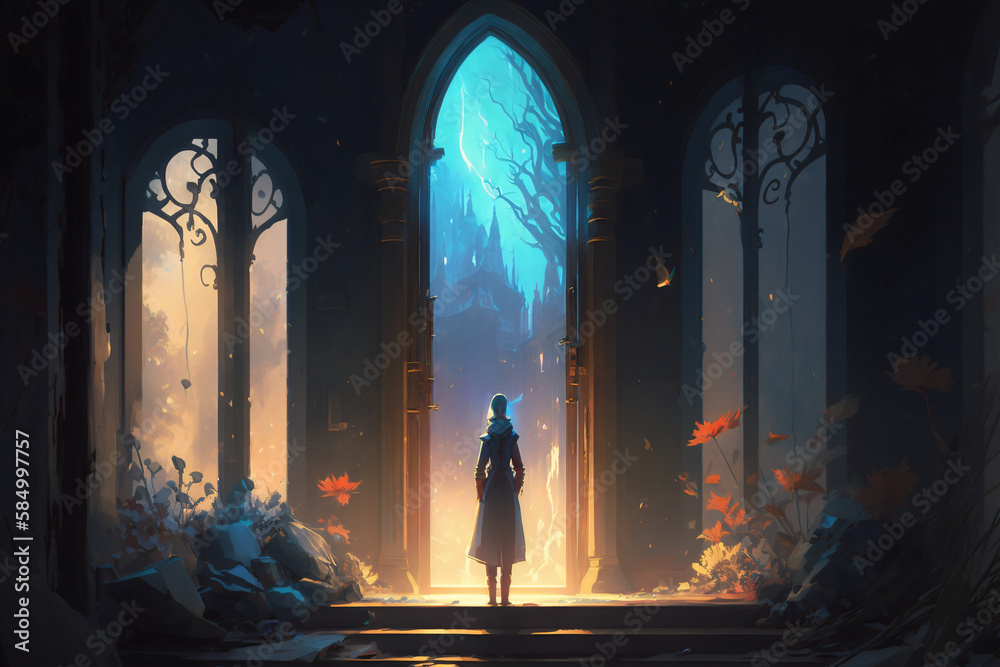 The Enrapturing Tale: A Digital Painting of Legends and Myths. Generative AI The Enrapturing Tale: A Digital Painting of Legends and Myths. Generative AI