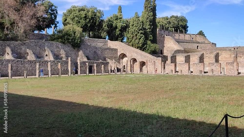 Pompei - Panoramica del Quadriportico dei Teatri photo