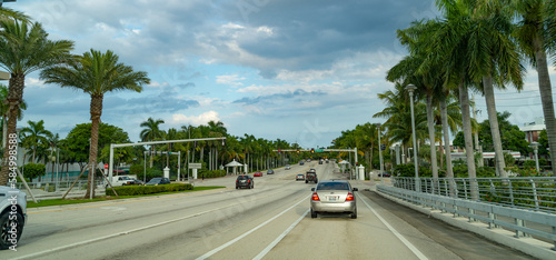 destination route. destination route with road and cars. destination route for traveling. photo