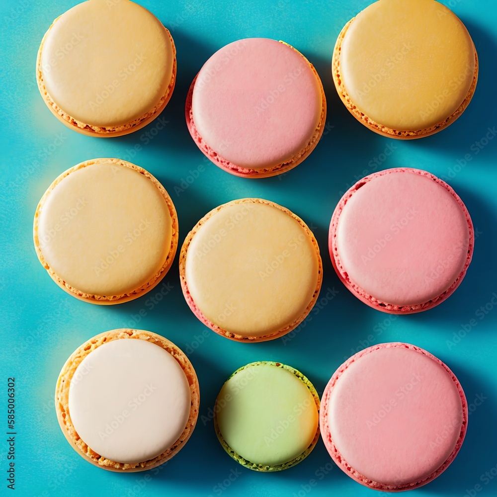 colorful French Macarons, generative art by A.I. colorful French Macarons, generative art by A.I.