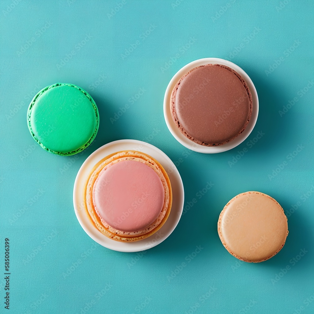 colorful French Macarons, generative art by A.I. colorful French Macarons, generative art by A.I.