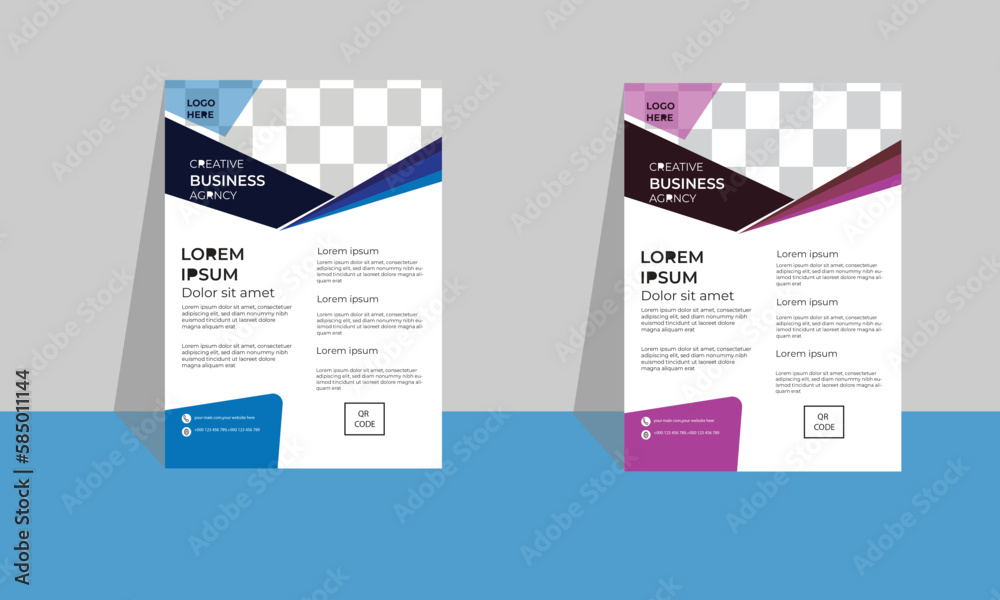 Corporate creative business flyer template design. Corporate creative business flyer template design.