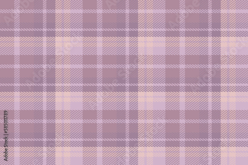 Purple Tartan Plaid Pattern Fabric Vector Design Is Woven in a Simple Twill, Two Over Two Under the Warp, Advancing One Thread at Each Pass.