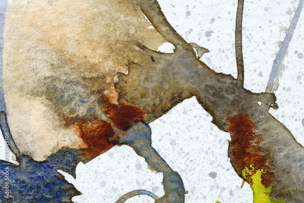 © Clive Watts/Stocksy - A detail from an abstract watercolor painting. © Clive Watts/Stocksy - A detail from an abstract watercolor painting.