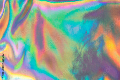 Multicolored shimmering holographic texture. Trippy background backdrop