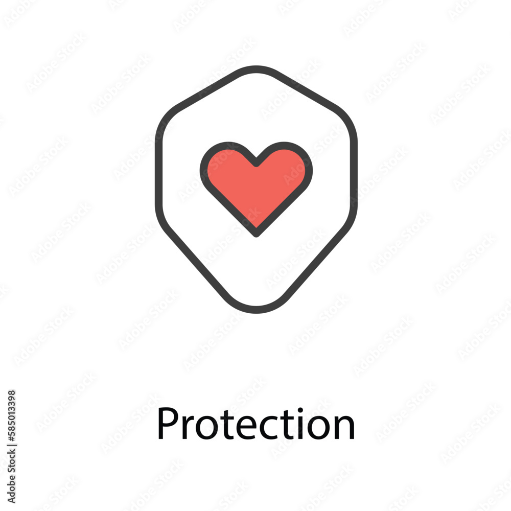 Protection icon design stock illustration