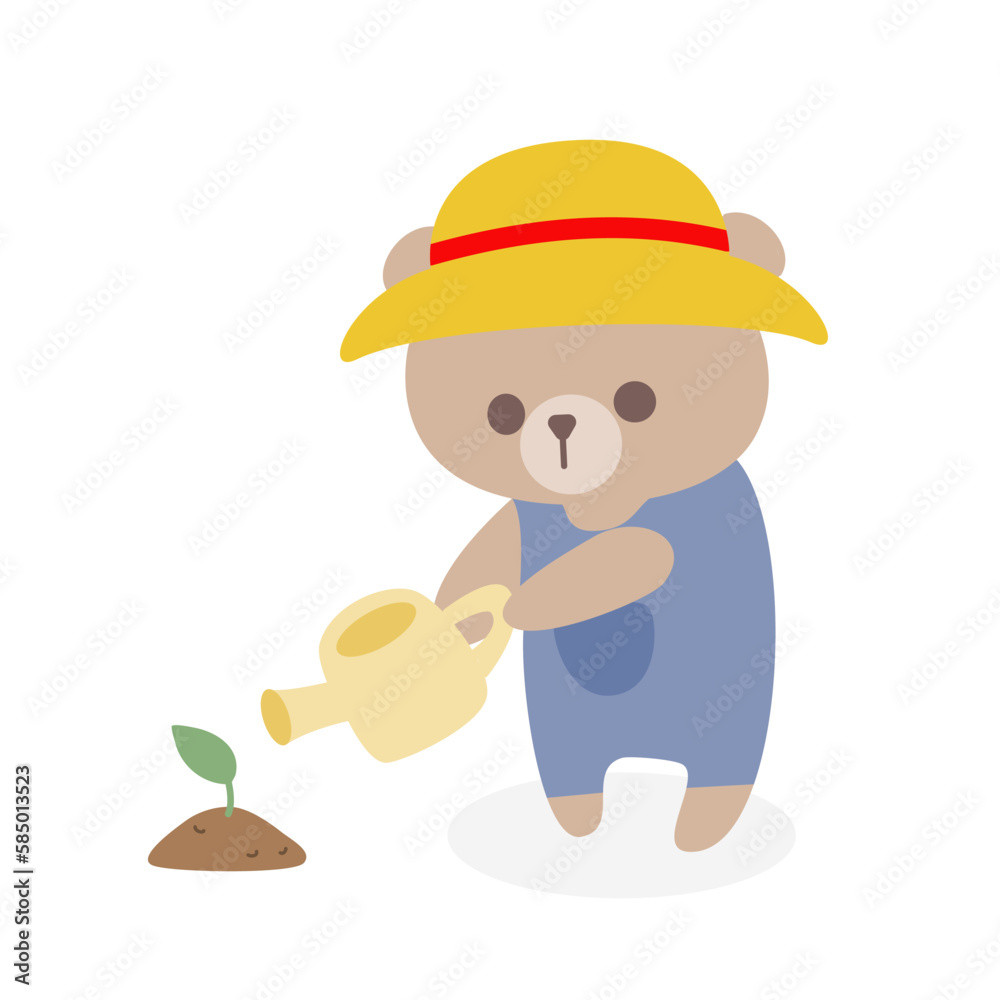 Farmer Bear with plan Farmer Bear with plan