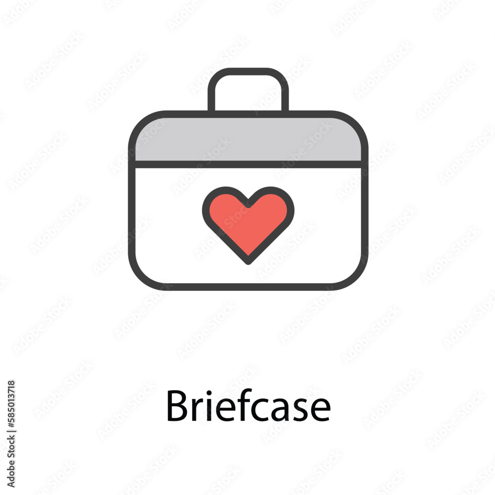 Briefcase icon design stock illustration Briefcase icon design stock illustration