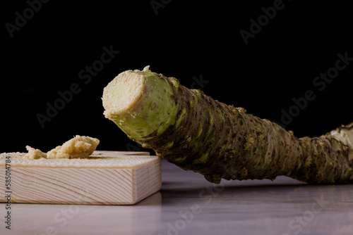 Fresh wasabi root photo