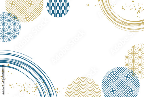 和 モダン 藍色 青 父の日 夏 背景