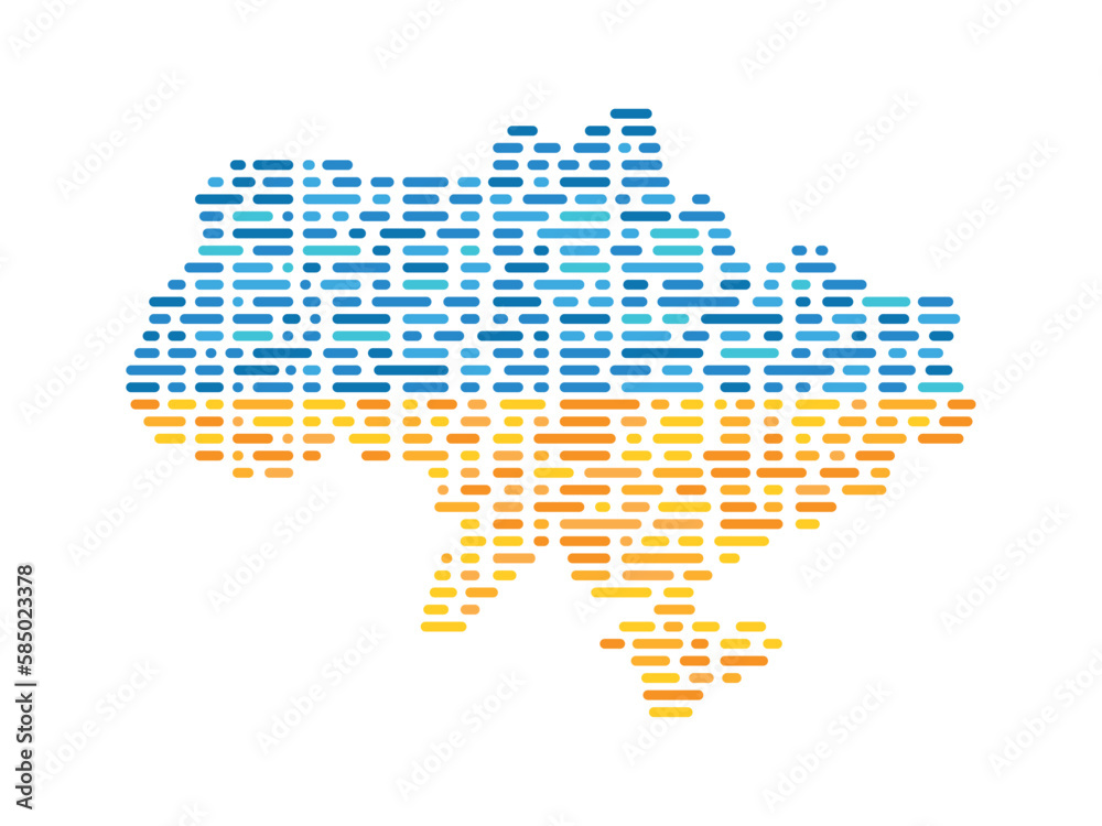 Fototapeta premium Map of Ukraine, Ukraine vector map, Ukraine in Europe, Heart of Eastern Europe, European Ukraine
