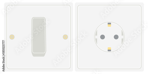 Double Switch and Receptacle Socket Electrical Tool Equipment
