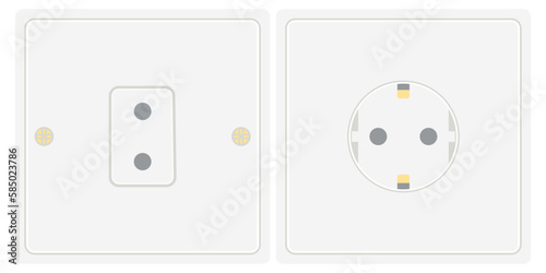 Double Switch and Receptacle Socket Electrical Tool Equipment
