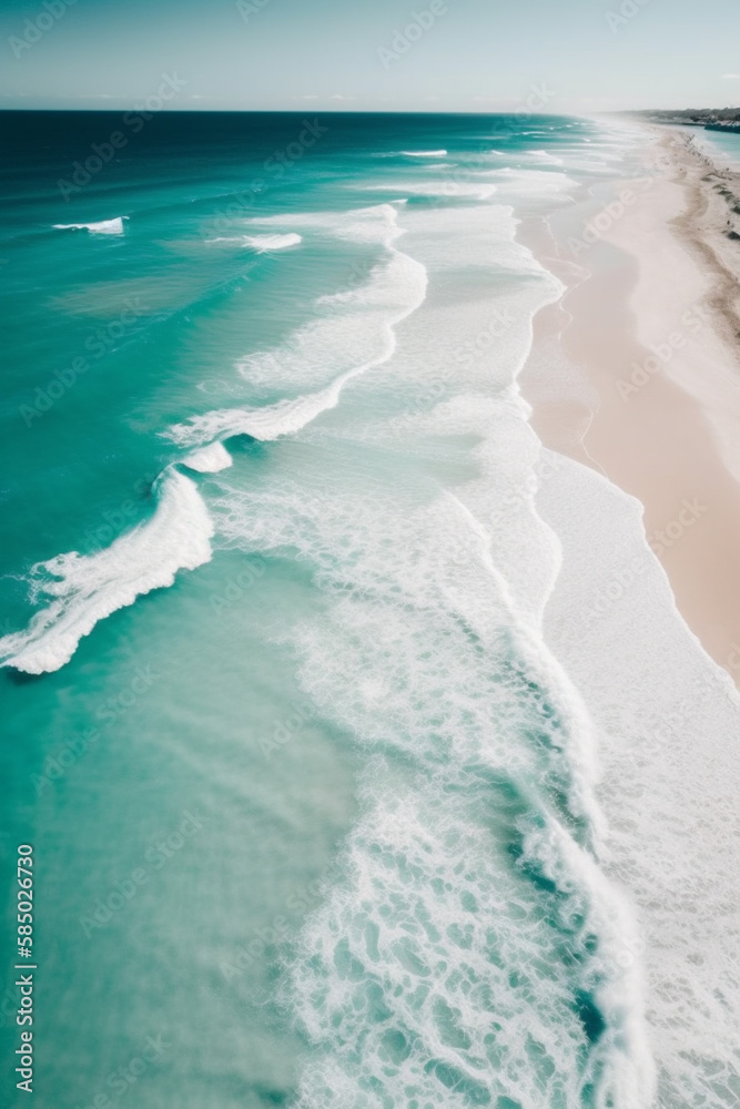 a drone photo of a shore, beach from above