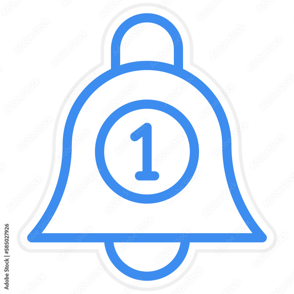 Vector Design Notification Bell Icon Style Vector Design Notification Bell Icon Style