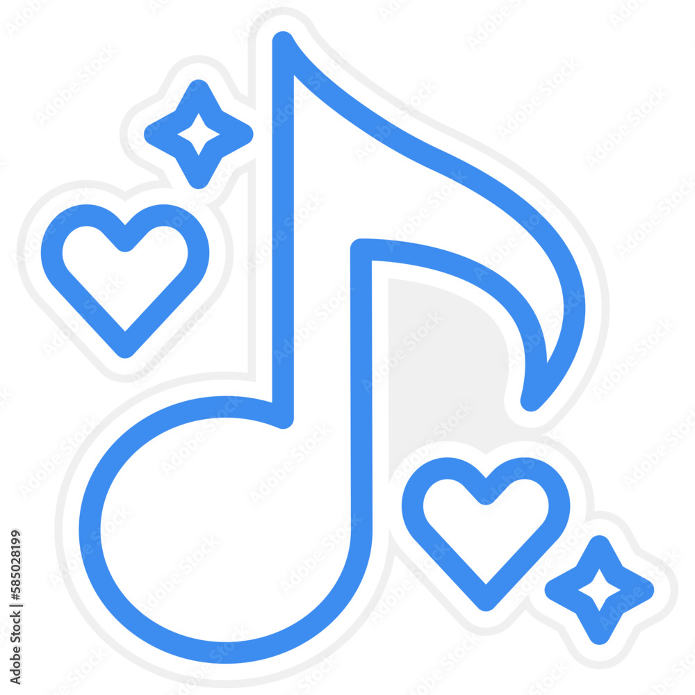 Vector Design Musical Note Icon Style Vector Design Musical Note Icon Style