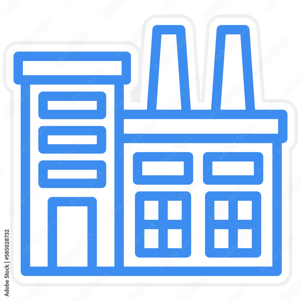Vector Design Factory Icon Style Vector Design Factory Icon Style