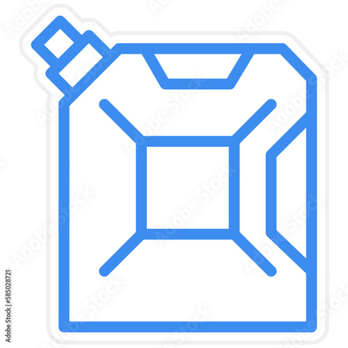 Vector Design Fuel Can Icon Style