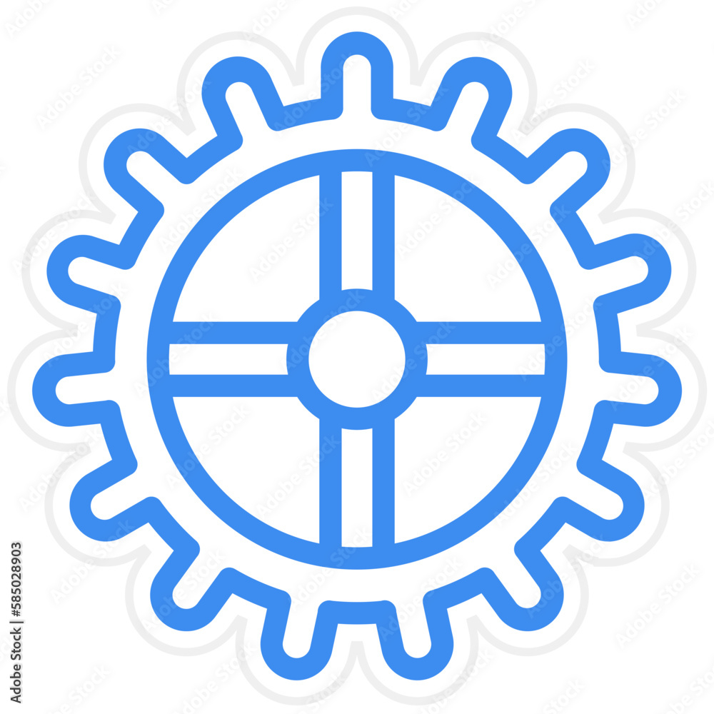 Vector Design Cogwheel Icon Style