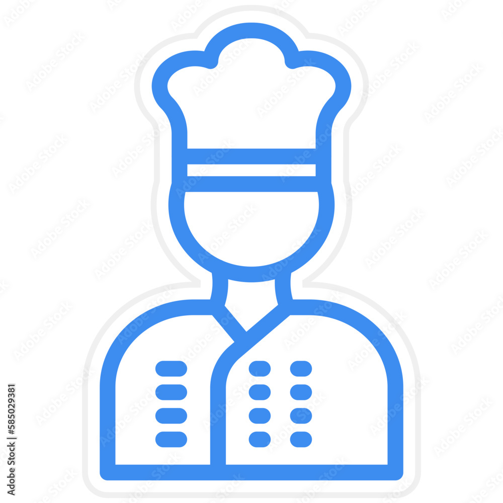 Fototapeta premium Vector Design Chef Icon Style