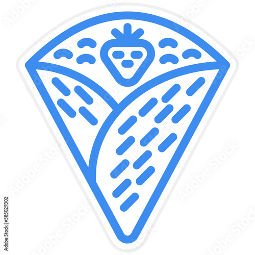 Vector Design Crepe Icon Style